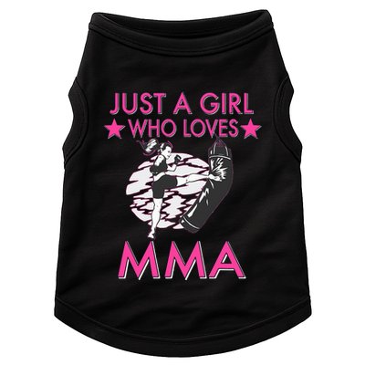 Just A Girl Who Loves MMA Mixed Martial Arts Doggie Tank