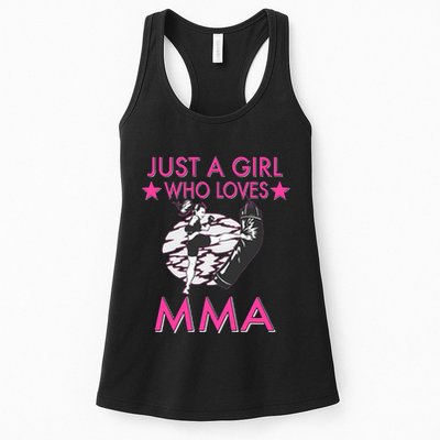 Just A Girl Who Loves MMA Mixed Martial Arts Womens Tank Top