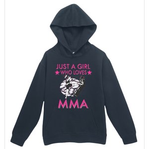 Just A Girl Who Loves MMA Mixed Martial Arts Urban Pullover Hoodie