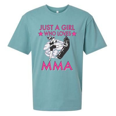 Just A Girl Who Loves MMA Mixed Martial Arts Sueded Cloud Jersey T-Shirt