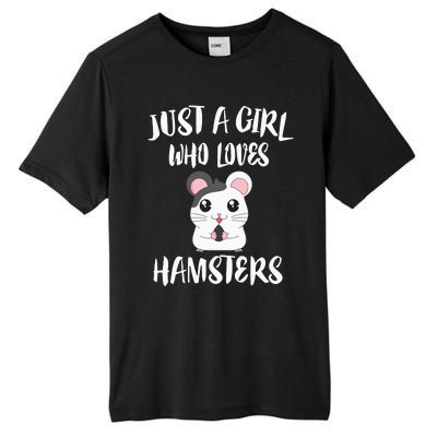 Just A Girl Who Loves Hamsters Animal Gift Tall Fusion ChromaSoft Performance T-Shirt