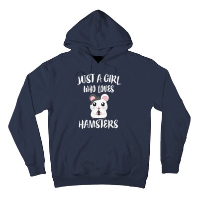 Just A Girl Who Loves Hamsters Animal Gift Hoodie