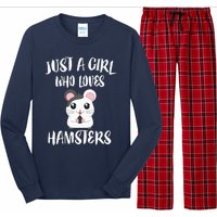 Just A Girl Who Loves Hamsters Animal Gift Long Sleeve Pajama Set