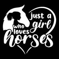 Just A Girl Who Loves Horses 16 in Basic Backpack