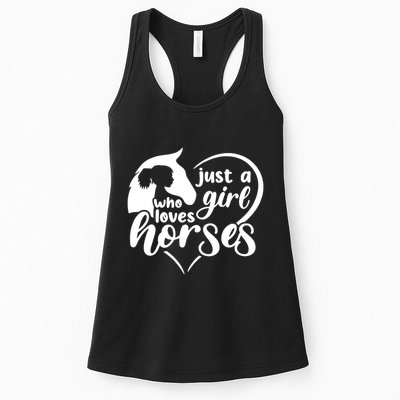 Just A Girl Who Loves Horses Womens Tank Top