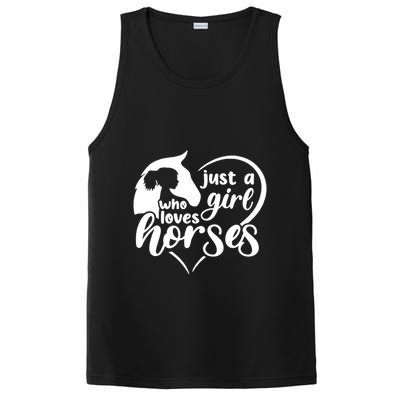 Just A Girl Who Loves Horses PosiCharge Competitor Tank