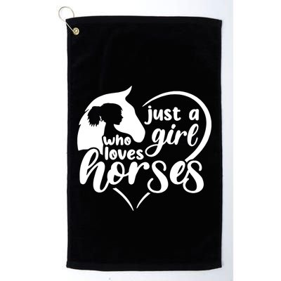 Just A Girl Who Loves Horses Golf Towel