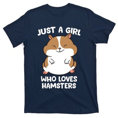 Just A Girl Who Loves Hamsters Cute Hamster Girl T-Shirt