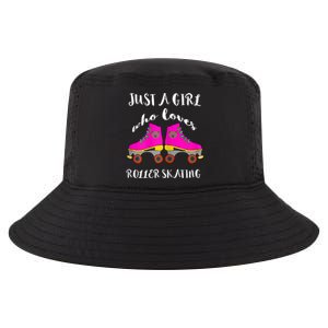 Just A Girl Who Loves Roller Skating Roller Skates Skaters Cool Comfort Performance Bucket Hat