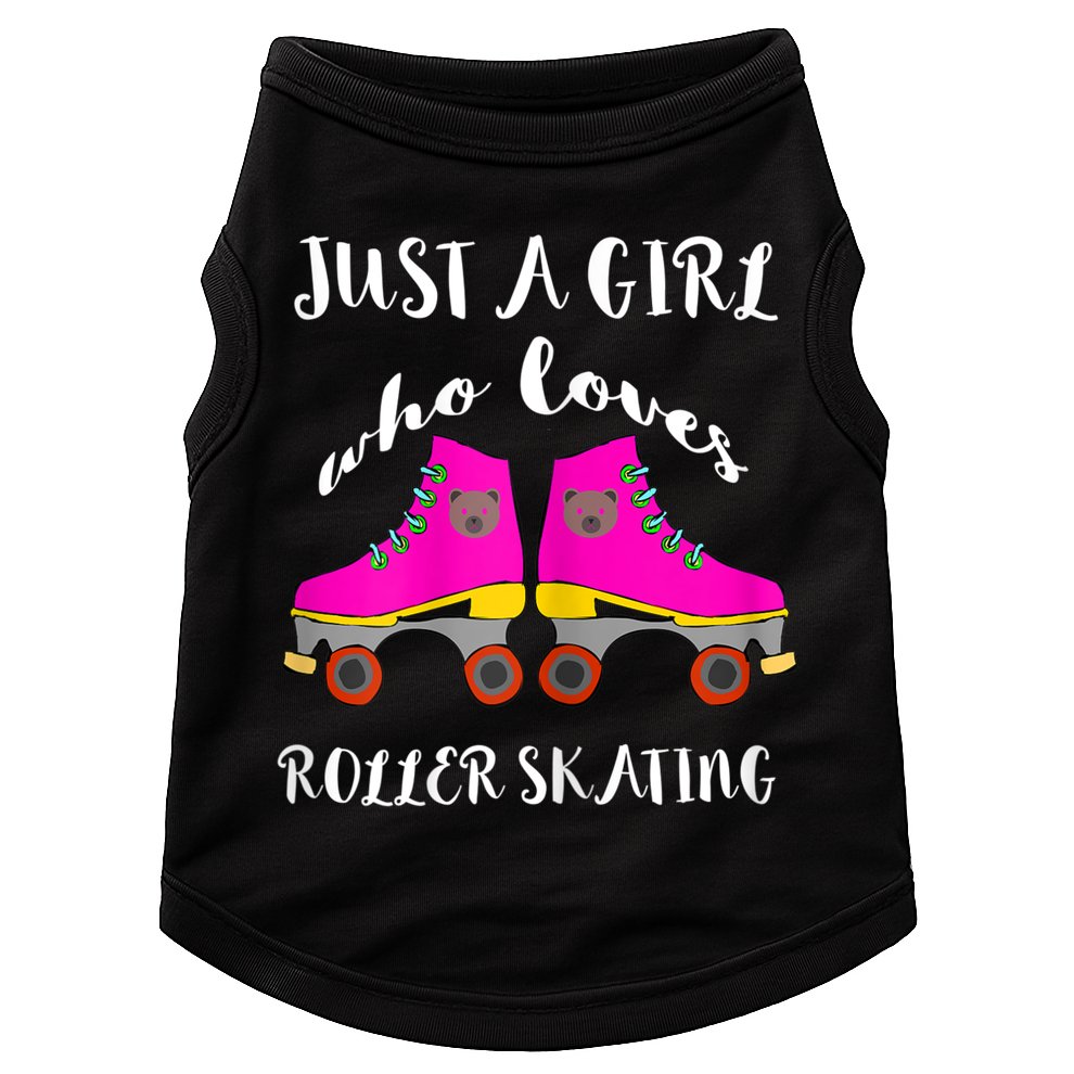 Just A Girl Who Loves Roller Skating Roller Skates Skaters Doggie Tank