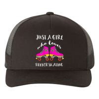 Just A Girl Who Loves Roller Skating Roller Skates Skaters Yupoong Adult 5-Panel Trucker Hat