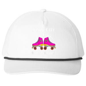 Just A Girl Who Loves Roller Skating Roller Skates Skaters Snapback Five-Panel Rope Hat