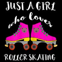 Just A Girl Who Loves Roller Skating Roller Skates Skaters 7-Panel Snapback Hat