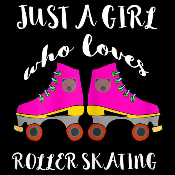 Just A Girl Who Loves Roller Skating Roller Skates Skaters 7-Panel Snapback Hat
