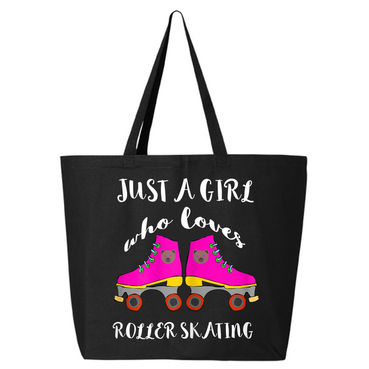 Just A Girl Who Loves Roller Skating Roller Skates Skaters 25L Jumbo Tote