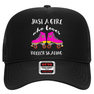 Just A Girl Who Loves Roller Skating Roller Skates Skaters Trucker Hat