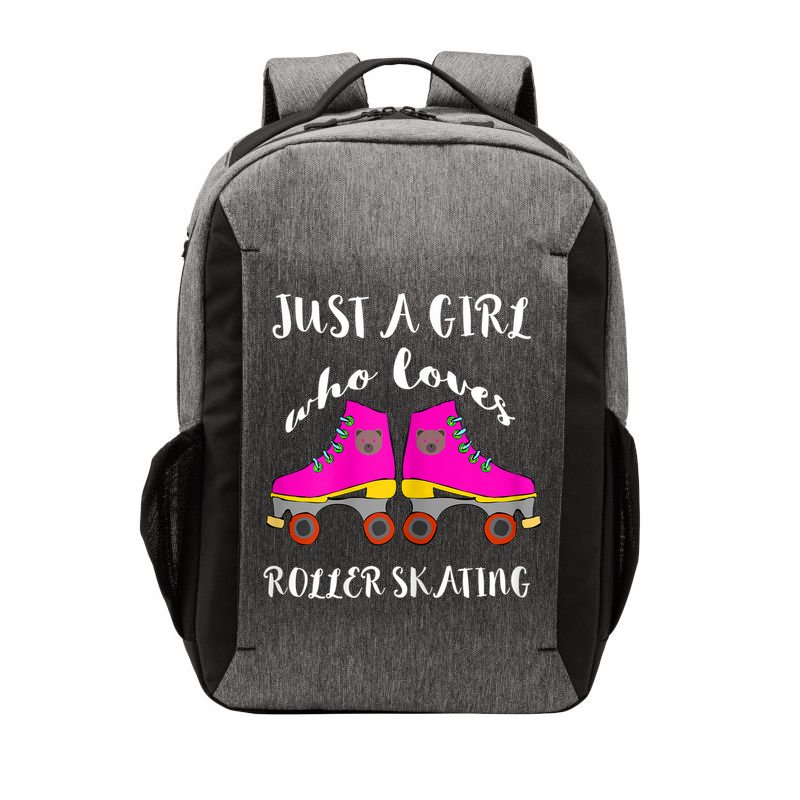 Just A Girl Who Loves Roller Skating Roller Skates Skaters Vector Backpack