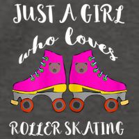 Just A Girl Who Loves Roller Skating Roller Skates Skaters Vector Backpack