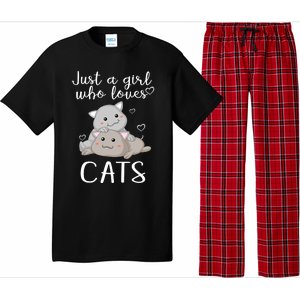 Just A Girl Who Loves Cats Pajama Set