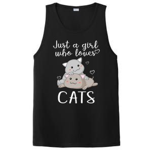 Just A Girl Who Loves Cats PosiCharge Competitor Tank