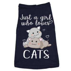 Just A Girl Who Loves Cats Doggie Tank