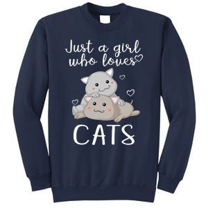 Just A Girl Who Loves Cats Sweatshirt