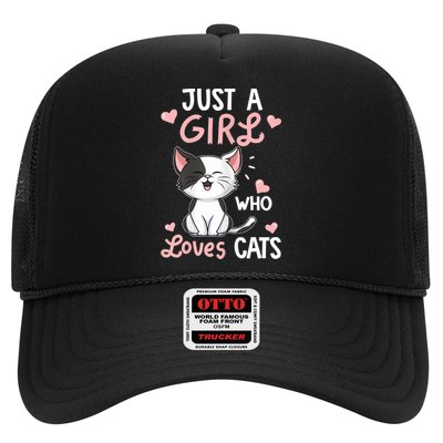 Just A Girl Who Loves Cats Tshirt Cute Cat Lover Trucker Hat