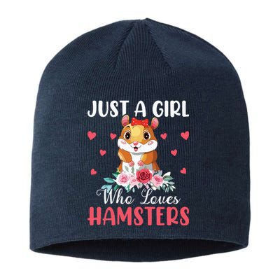 Just A Girl Who Loves Hamsters Hamster Sustainable Beanie