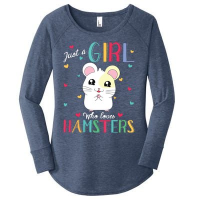 Just A Girl Who Loves Hamsters Women's Perfect Tri Tunic Long Sleeve Shirt