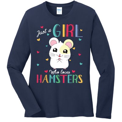 Just A Girl Who Loves Hamsters Ladies Long Sleeve Shirt