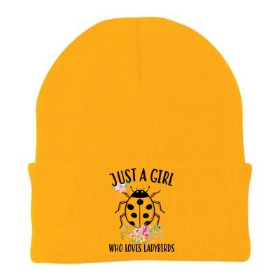 Just A Girl Who Loves Ladybugs Knit Cap Winter Beanie