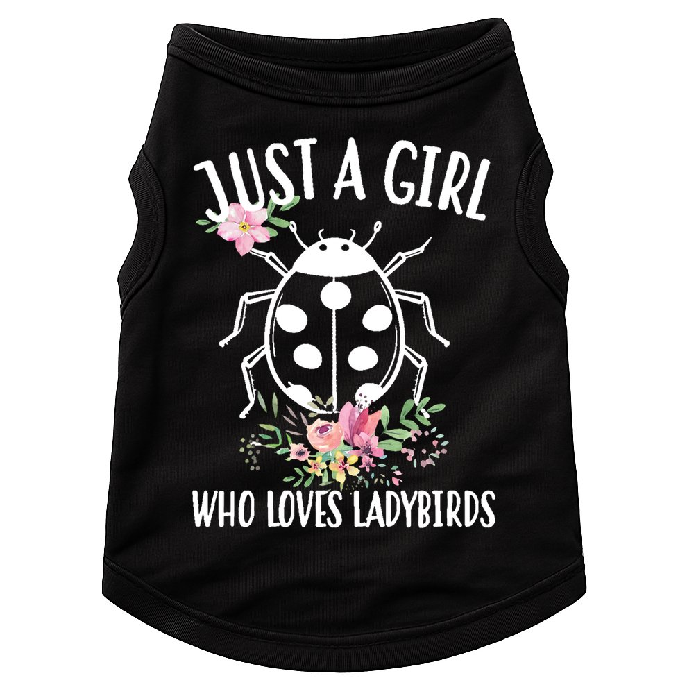 Just A Girl Who Loves Ladybugs Doggie Tank
