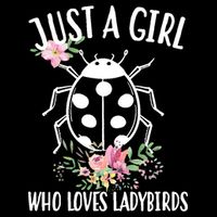 Just A Girl Who Loves Ladybugs Doggie Tank