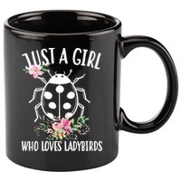 Just A Girl Who Loves Ladybugs 11oz C Handle Ceramic Mug