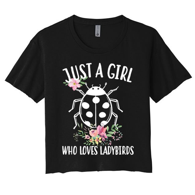 Just A Girl Who Loves Ladybugs Crop Top