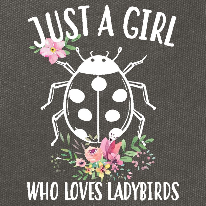 Just A Girl Who Loves Ladybugs Cotton Canvas Backpack