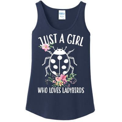 Just A Girl Who Loves Ladybugs Ladies Essential Tank