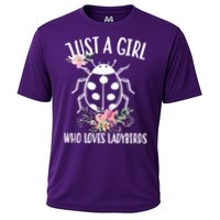 Just A Girl Who Loves Ladybugs Cooling Performance Crew T-Shirt