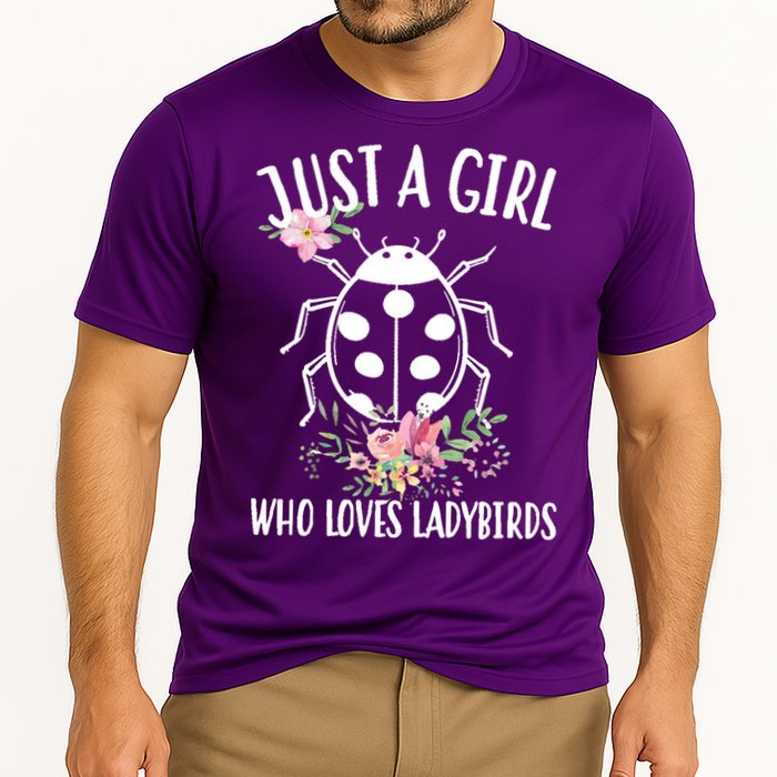 Just A Girl Who Loves Ladybugs Cooling Performance Crew T-Shirt