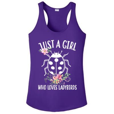 Just A Girl Who Loves Ladybugs Ladies PosiCharge Competitor Racerback Tank