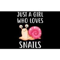 Just A Girl Who Loves Snails Cute Snail Girl Bumper Sticker