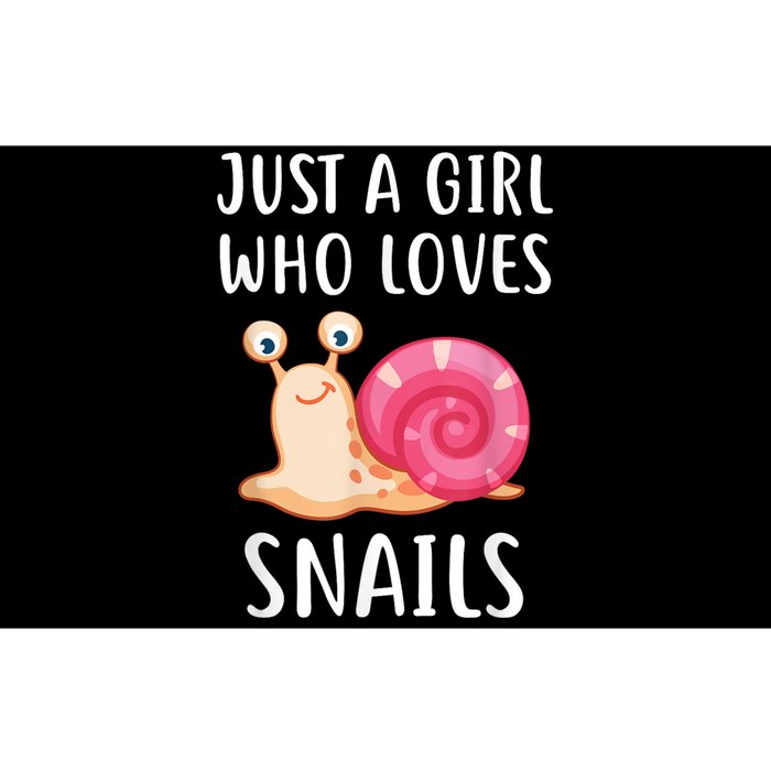 Just A Girl Who Loves Snails Cute Snail Girl Bumper Sticker