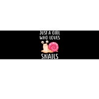 Just A Girl Who Loves Snails Cute Snail Girl Bumper Sticker