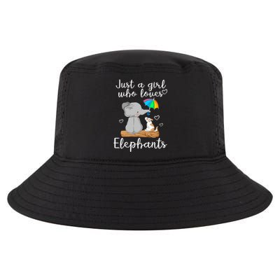 Just A Girl Who Loves Elephants Cool Comfort Performance Bucket Hat