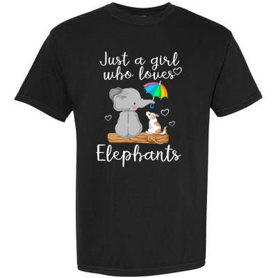 Just A Girl Who Loves Elephants Garment-Dyed Heavyweight T-Shirt