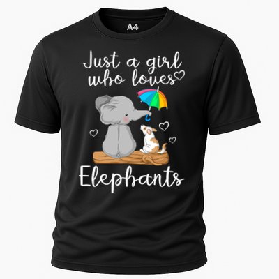 Just A Girl Who Loves Elephants Cooling Performance Crew T-Shirt