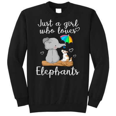 Just A Girl Who Loves Elephants Sweatshirt