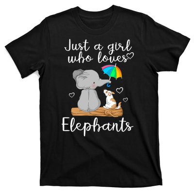 Just A Girl Who Loves Elephants T-Shirt