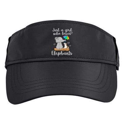 Just A Girl Who Loves Elephants Adult Drive Performance Visor