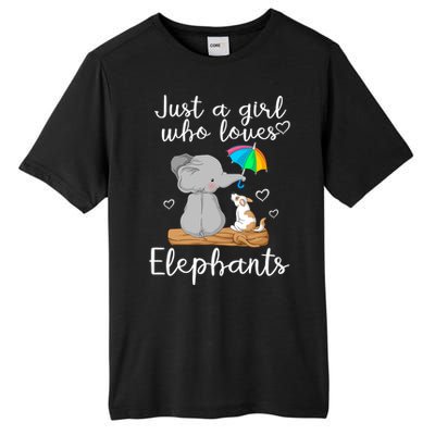 Just A Girl Who Loves Elephants Tall Fusion ChromaSoft Performance T-Shirt